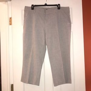 Daisy Fuentes Sz 14 grey dress capris